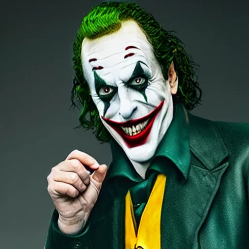 Image similar to film still of Jerry Seinfeld as joker in the new Joker movie