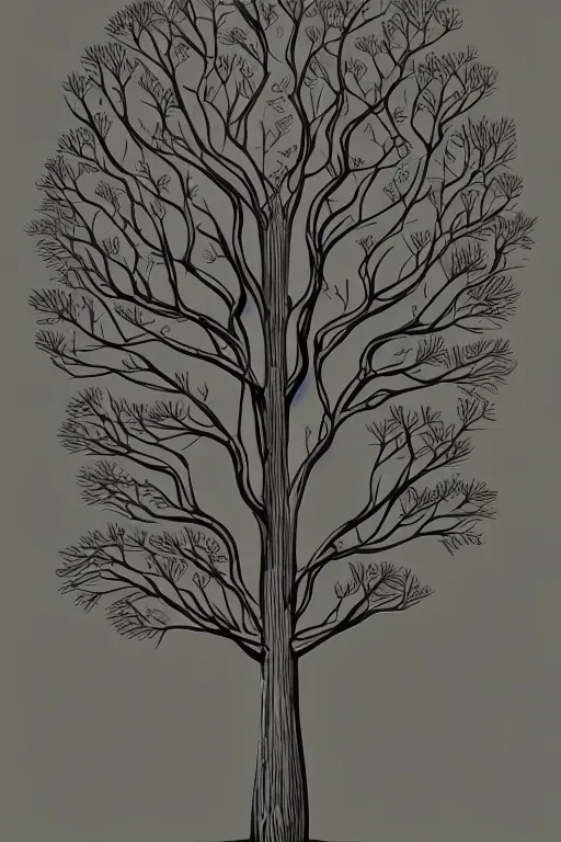 Prompt: a tree, art by edmund mcmillen, intricate, elegant, highly detailed, smooth, sharp focus, artstation