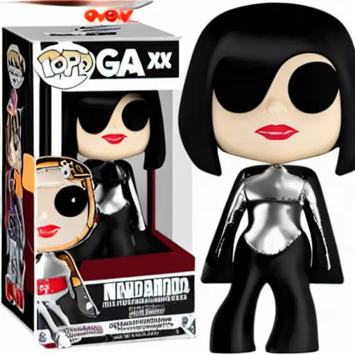 Prompt: lady gaga nenderoid designer vinyl toy