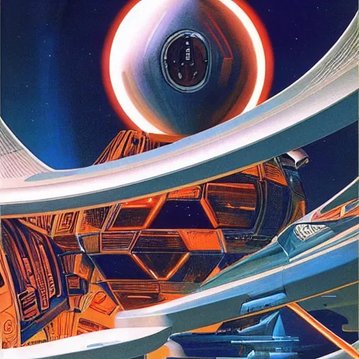 Prompt: cover art for the PC game Syd Mead's Alpha Centauri