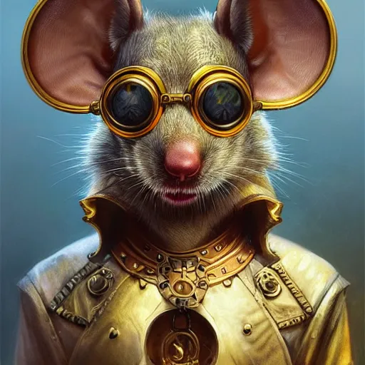 anthropomorphic rat with goggles on his forehead | Stable Diffusion ...