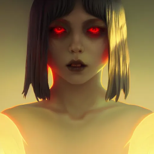 Prompt: nightmare from tower of fantasy by ross draws, looking into the camera by ilya kuvshinov, point of view, rtx reflections, octane render 1 2 8 k, extreme high intricate details by wlop, digital anime art by tom bagshaw