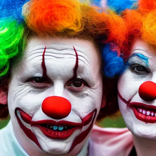 Image similar to conjoined clowns