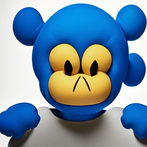 Image similar to KAWS Smurf , 8K concept art, modern contemporary art, MOMA