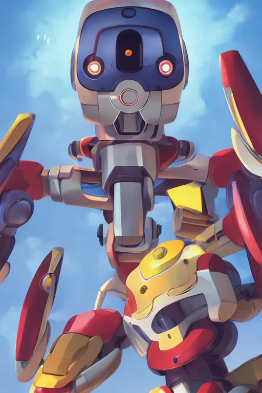 Image similar to metabots medabots medarotto medarot robot minimalist comics, behance hd by jesper ejsing, by rhads, makoto shinkai and lois van baarle, ilya kuvshinov, rossdraws global illumination ray tracing hdr radiating a glowing aura