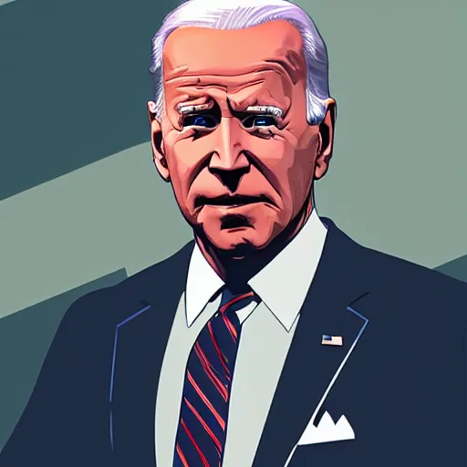 Image similar to Joe Biden in a GTA 5 loading screen, concept art by Anthony McBain, trending in artstation, artstationHD, artstationHQ