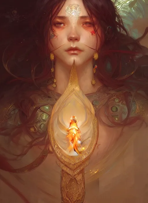 Prompt: : sango fantasy, fantasy magic, , intricate, sharp focus, illustration, highly detailed, digital painting, concept art, matte, art by WLOP and Artgerm and Greg Rutkowski and Alphonse Mucha, masterpiece