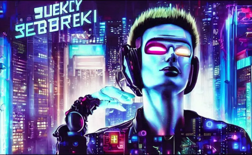 Image similar to Cyberpunk Rickroll