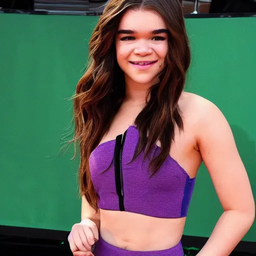 Prompt: Hailee Steinfeld as She Hulk