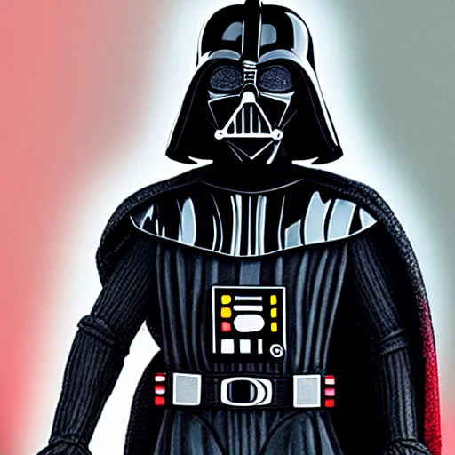 Prompt: photograph of darth vader as kylo ren superfan