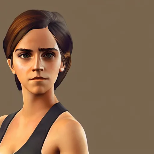 Prompt: gameplay footage of Emma Watson in Team Fortress 2, 3d Render, source engine