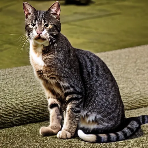 Image similar to A cat ready to pounce, National Geographic, dramatic , EOS-1D, f/1.4, ISO 200, 1/160s, 8K, RAW, unedited, symmetrical balance, in-frame