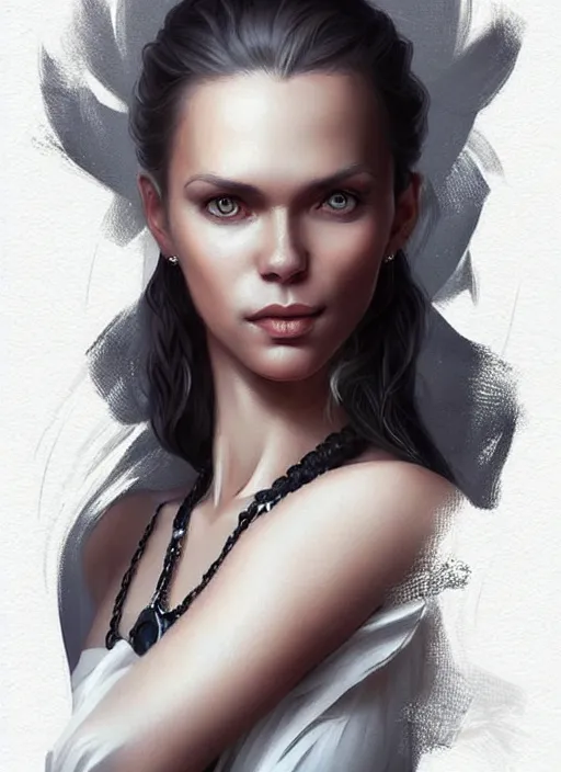 Image similar to full body portrait of finnish woman yoga artist, accessories, elegant, highly detailed, digital illustration, trending in artstation, trending in pinterest, glamor pose, concept art, smooth, sharp focus, art by artgerm and greg rutkowski