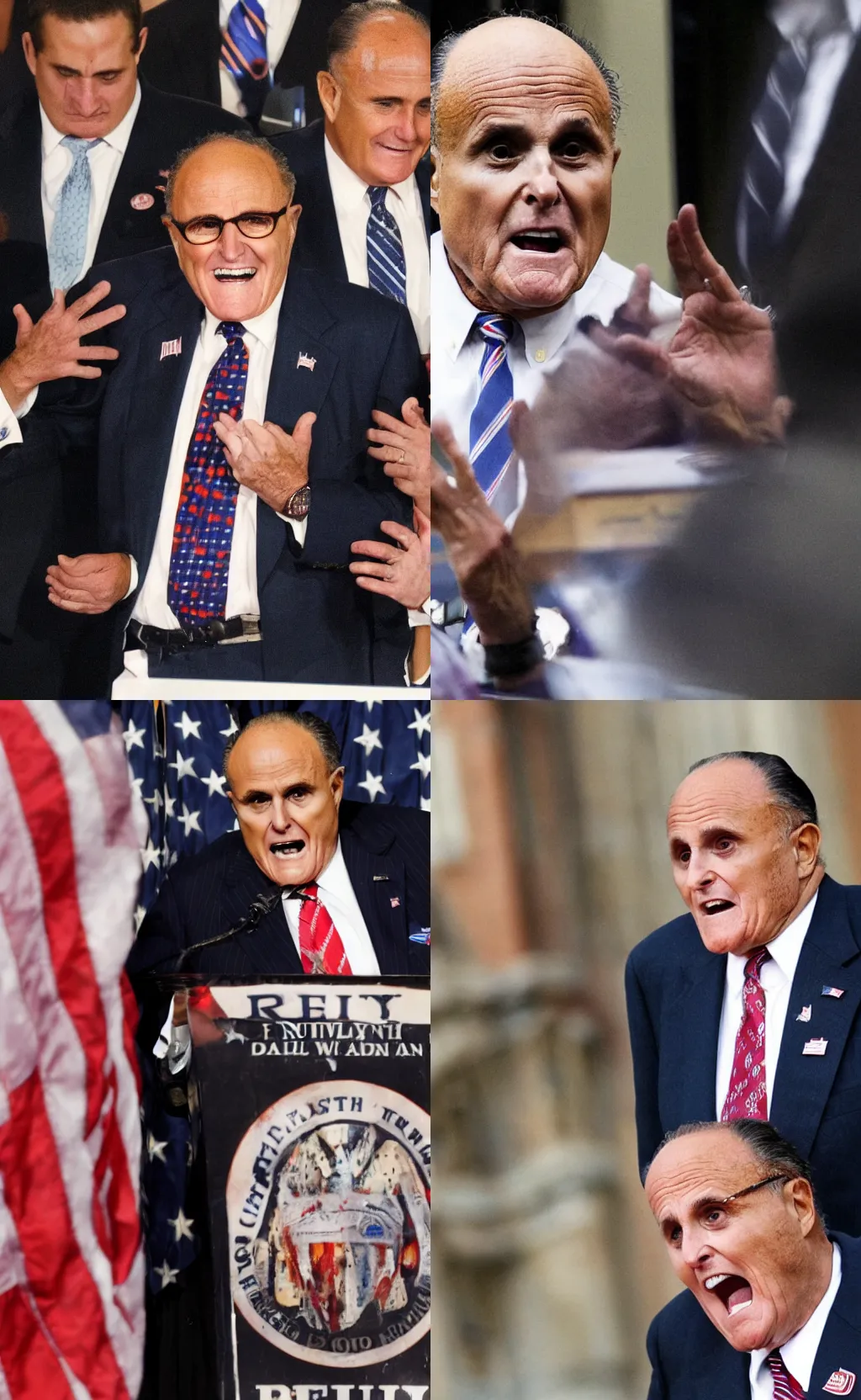 Prompt: rudy giuliani rotten flesh and broken teeth