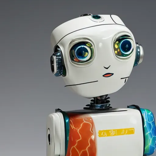 Image similar to a contemporary ceramic sculpture of a modular robot by hikari shimoda