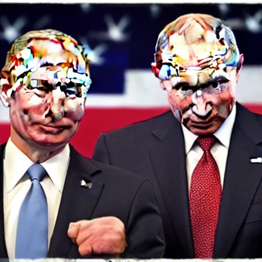 Image similar to Biden and Putin in a boxing match, sports photography, natural lighting, telephoto lens, motion blur