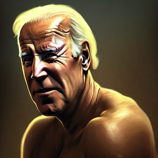 Prompt: Joe Biden as a dump looking caveman , colorful painting on grey scale face, powerful , magic, thunders, dramatic lighting, intricate, wild, highly detailed, digital painting, artstation, concept art, smooth, sharp focus, illustration, art by artgerm and greg rutkowski and alphonse mucha, footage