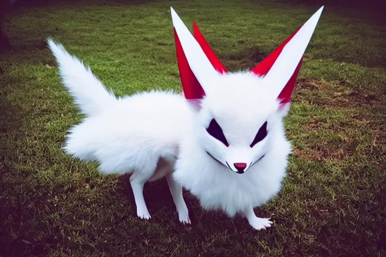 Prompt: real life zangoose pokemon, cute!!!, heroic!!!, adorable!!!, playful!!!, fluffly!!!, happy!!!, cheeky!!!, mischievous!!!, ultra realistic!!!, autumn, clear weather, ( golden hour ), sharp focus