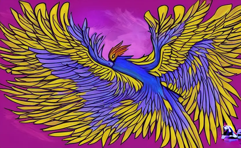 Prompt: Phoenix digital art