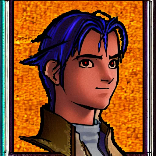 Prompt: PSX JRPG character portrait of a Geomancer John Adams