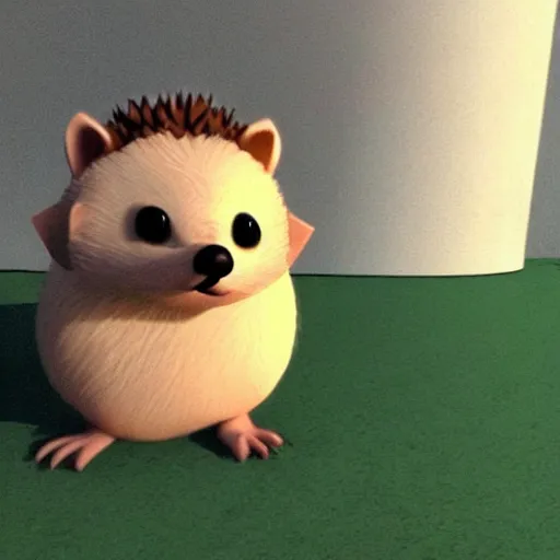 Image similar to cute hedgehog in the style of goro fujita