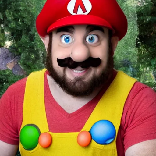 Image similar to kris pratt as mario