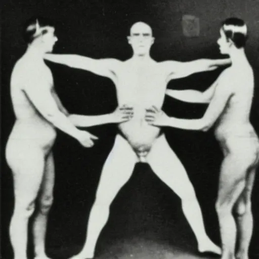 Prompt: Theory of Body Transfer as seen in an old medical instruction book, year 1920, photo taken in an archive lab