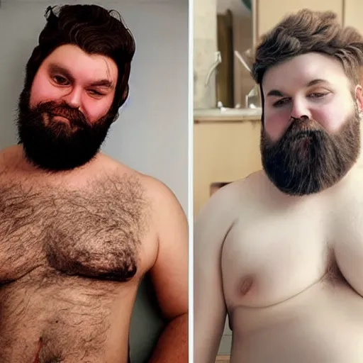 Image similar to fat bearded vlad savelyev