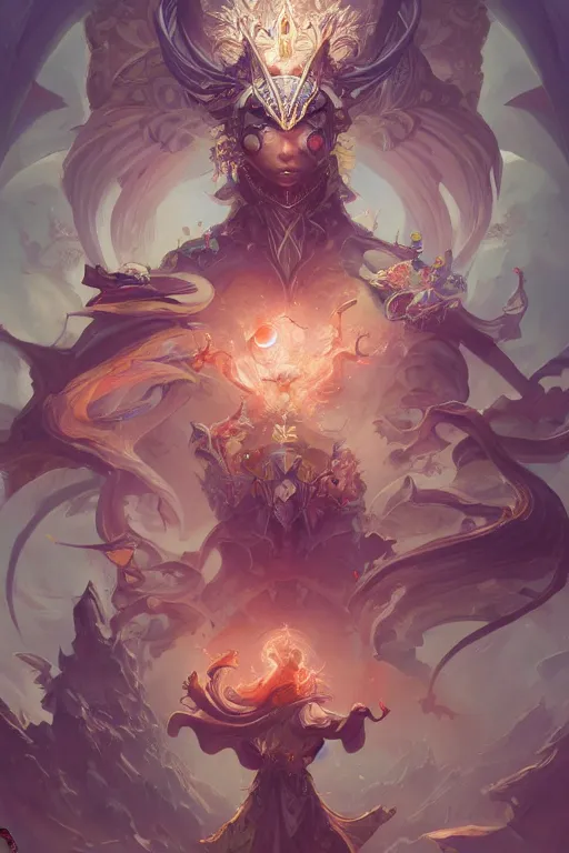 Prompt: a maximalist monarch by pete mohrbacher and artgerm and wlop, digital art, highly detailed, intricate, fantasy, mystical, sharp focus, Trending on Artstation HQ, deviantart, unreal engine 5, 4K UHD image