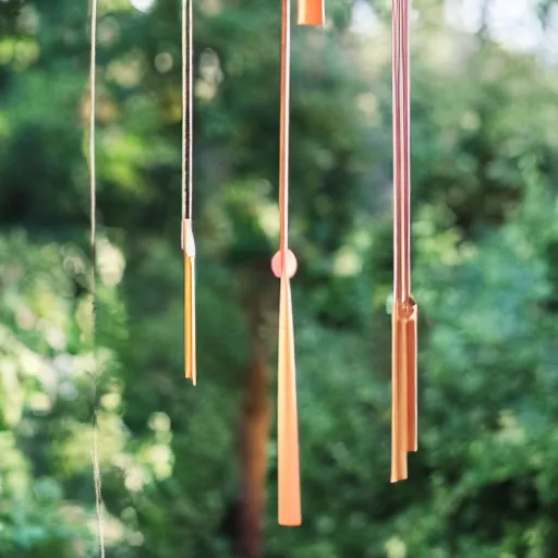 Image similar to professional photography of wind chimes