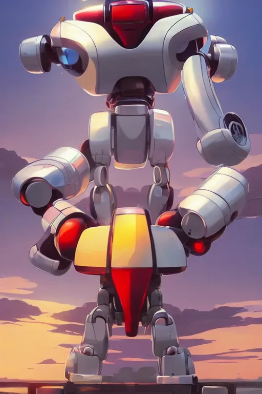 Image similar to metabots medabots medarotto medarot robot minimalist comics, behance hd by jesper ejsing, by rhads, makoto shinkai and lois van baarle, ilya kuvshinov, rossdraws global illumination ray tracing hdr radiating a glowing aura