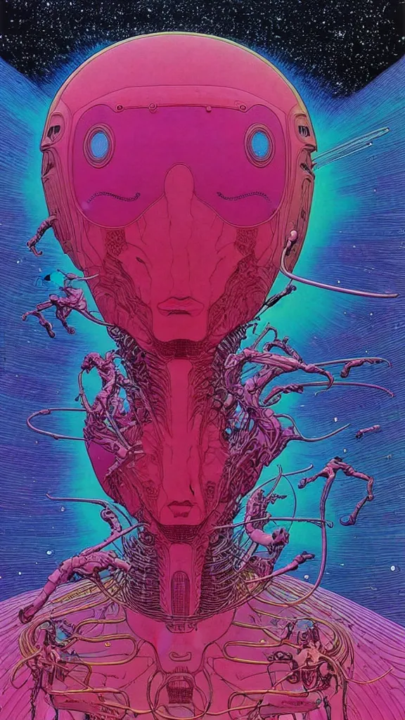 Prompt: ( ( ( ( a humanoid creature from another planet. ) ) ) ) by mœbius!!!!!!!!!!!!!!!!!!!!!!!!!!!, overdetailed art, colorful, artistic record jacket design