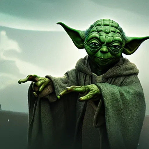 master yoda yelling at his guilty dog, digital art, | Stable Diffusion ...