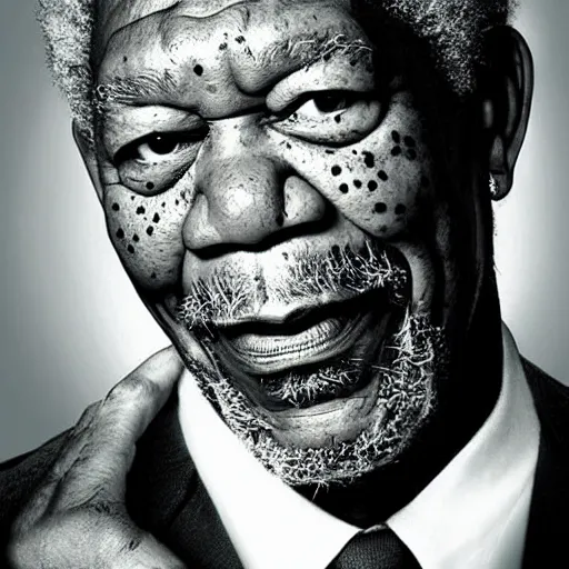 Image similar to Morgan freeman as the hulk