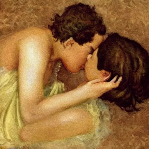 Image similar to kisses are wordless spells