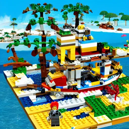 Image similar to the video game lego island