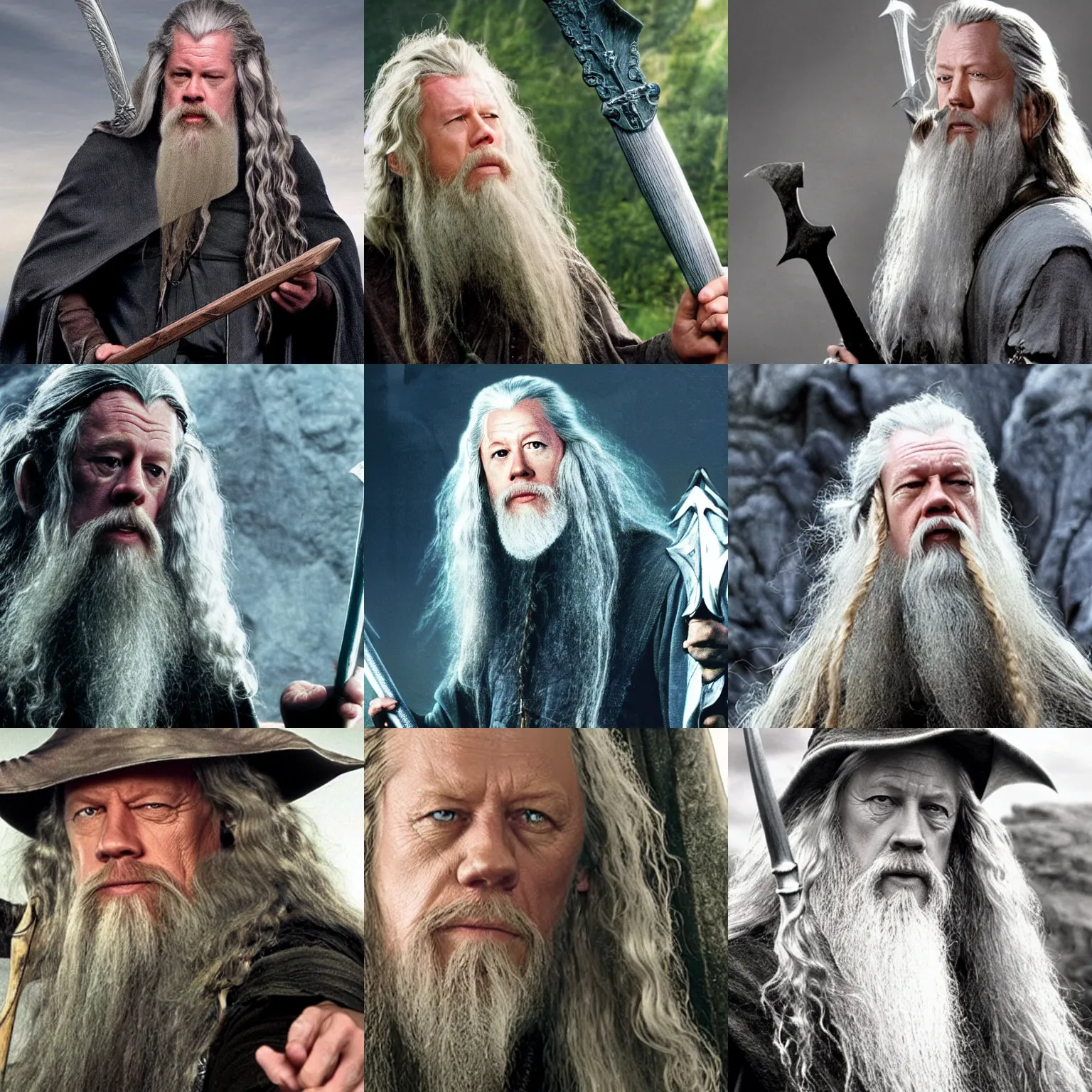 Prompt: James Hetfield as Gandalf, still image from Lord of the Rings