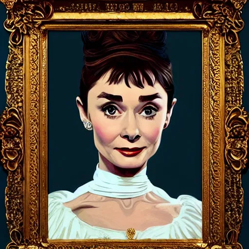 Image similar to audrey hepburn in an epic victorian novel, various backgrounds, intricate, elegant, highly detailed, digital painting, artstation, matte, illustration, art by artgerm, greg rutkowski, loish, rhads, ferdinand knab, makoto shinkai, lois van baarle, ilya kuvshinov, rossdraws, tom bagshaw