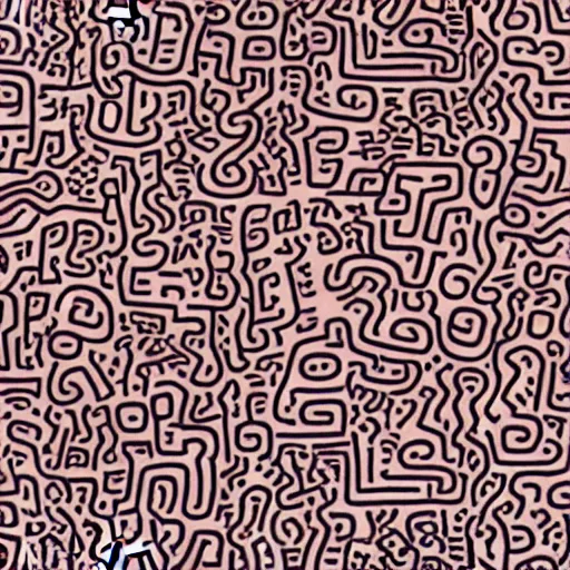 Image similar to whimsical jerry seinfeld wallpaper pattern, keith haring