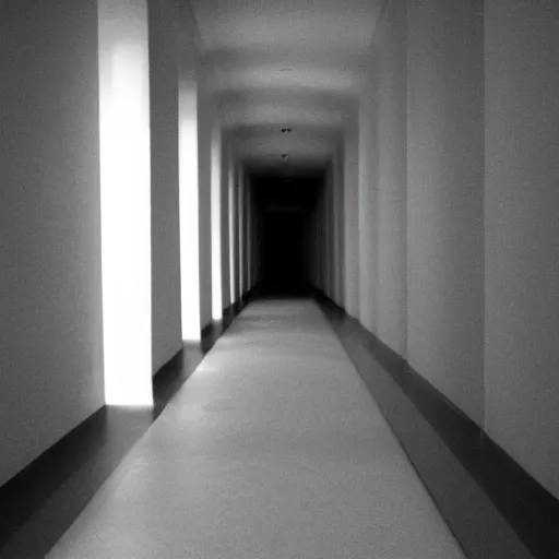 Prompt: hallway leading into the void