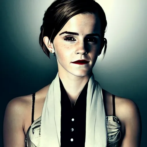 Prompt: emma watson as a vampire