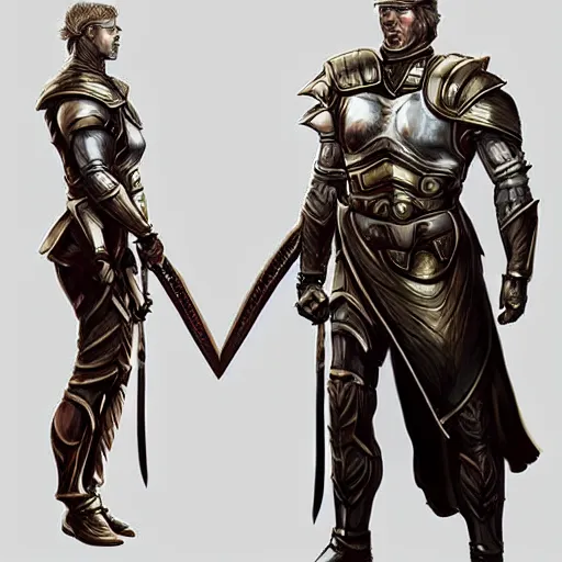 Image similar to Full body portrait of a godly super-soldier wearing roman style scientific body armor and wielding a god-slaying sword, D&D, fantasy, elegant, hopeful, muscular, gothic, futuristic, intelligent, highly detailed, digital painting, artstation, concept art, artisan, smooth, sharp focus, illustration