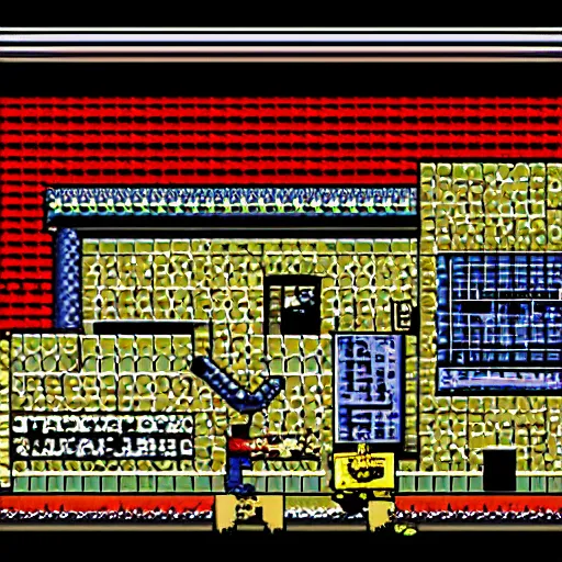 Image similar to screenshot of breaking bad nes game, 8bit video game