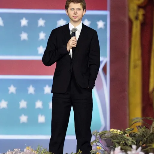 Image similar to Michael Cera is officially elected President of the United States