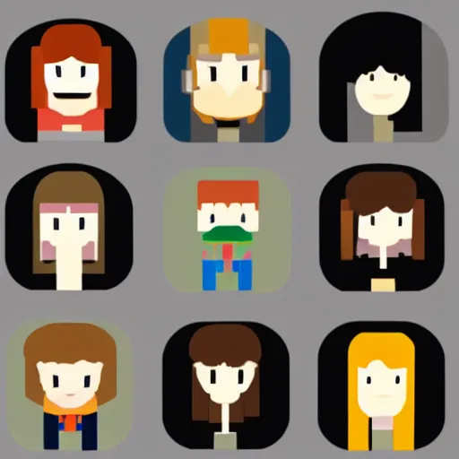 Image similar to face icon vector minimalist nintendo tomine, adrian