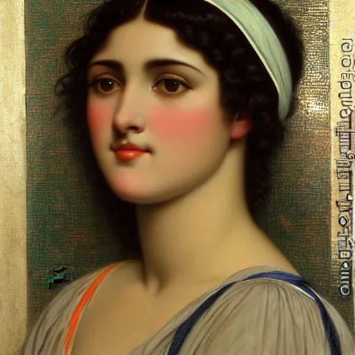 Prompt: realistic painting of a beautiful women by John William Godward