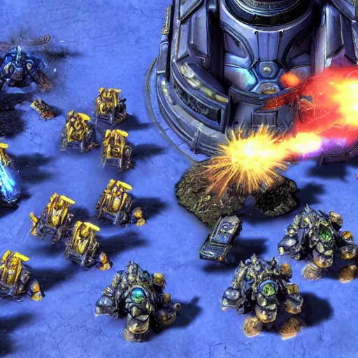 Image similar to a screenshot from a starcraft 2 expansion