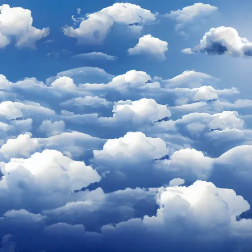 Prompt: heaven, clouds, computers everywhere in the clouds