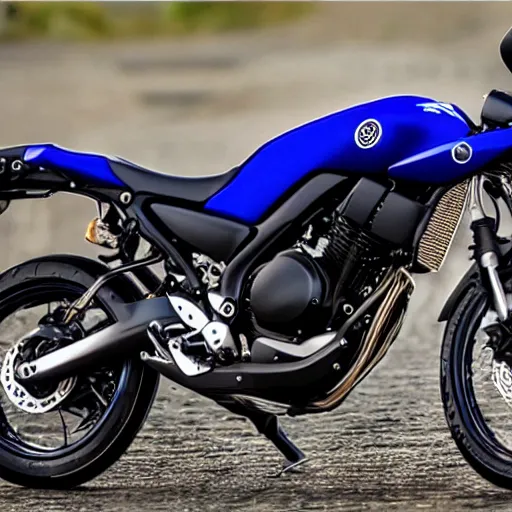 Image similar to yamaha xz550 motorcycle with fairing, award winning, 8k