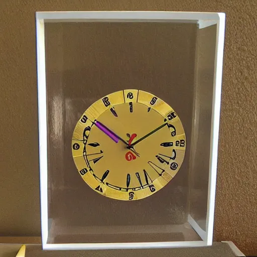 Image similar to tick tock clock from mario 6 4 in the style of salvador dali